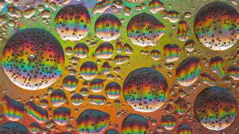 Download Wallpaper 1920x1080 Bubbles Round Rainbow