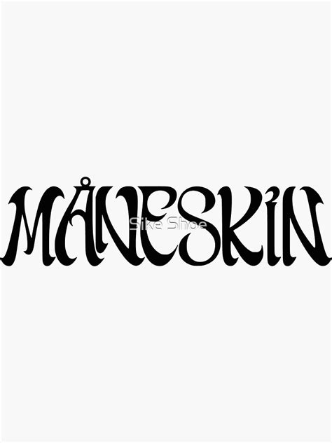 Måneskin Logo Sticker And More Sticker For Sale By Sukimaine
