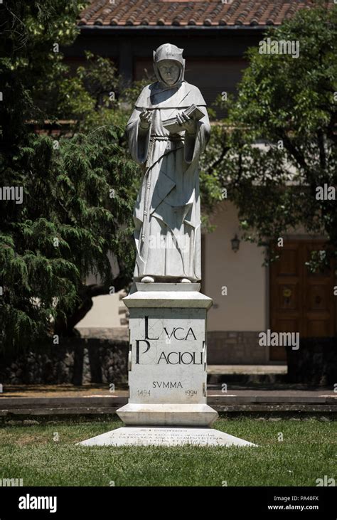 Ciudad Sansepolcro Toscana Italia Junio De 2018 Fray Luca Bartolomeo