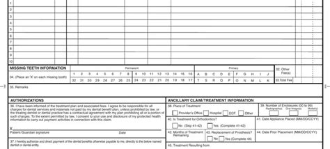 Ada Dental Claim Form Fill Out Printable PDF Forms Online