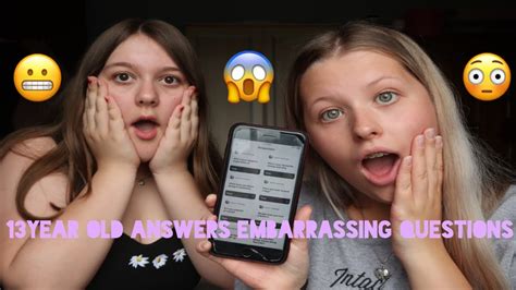 Asking My 13 Year Old Sister Questions You’re Too Afraid To Ask Yours 😳😬 Youtube