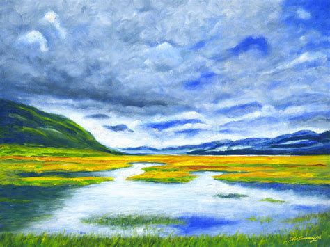 Iceland Glacier Painting By Stan Sweeney Fine Art America
