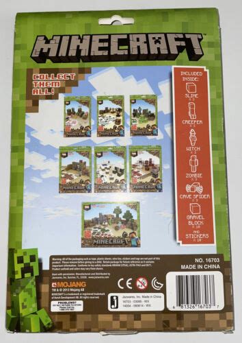 Minecraft Paper Craft Overworld Hostile Mobs 16703 New Over 30 Pieces