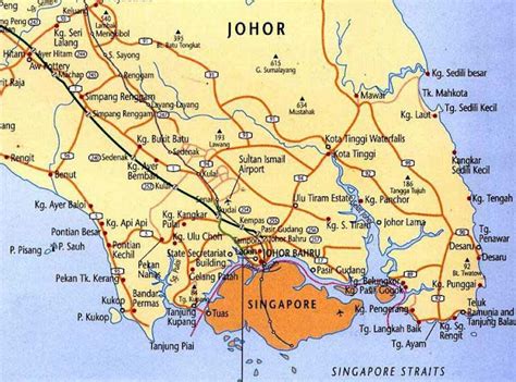 Johor Bahru District Map