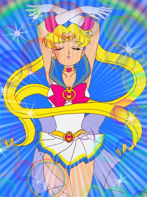 Super Sailor Moon Rainbow Power By Enfpurplekitti On Deviantart