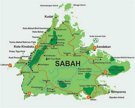 The malaysian state of sarawak on the island of borneo offers a mix of historic, cultural and natural. Sabah Maps, wonders of Borneo Island | Bike and Tours