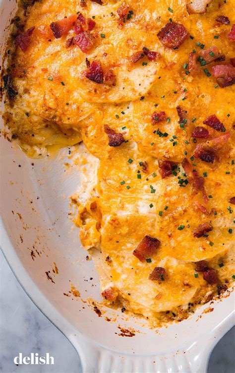 Sprinkle potatoes with ½ teaspoon salt, ¼ teaspoon pepper, and ¼ cup each parmesan and cheddar. Loaded Scalloped Potatoes Will Be The First To Disappear ...