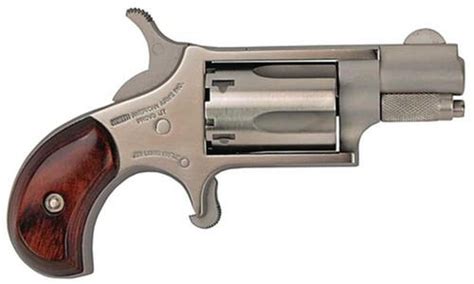 Naa 22lr Mini Revolver 22lr 112 5rd Rosewood Grip Stainless Cs Firearms