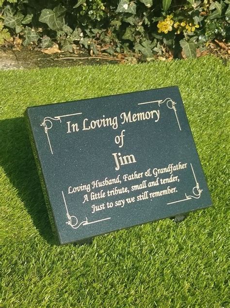 Personalised Memorial Grave Plaque Grave Marker Remembrance Plaque