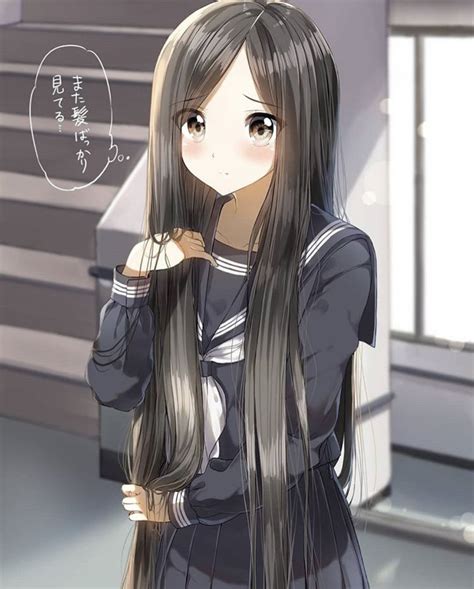 Anime Long Hair Anime Black Hair Manga Anime Girl Kawaii Anime Girl