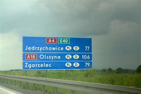 Traffic Sign Typefaces Poland Ralf Herrmann Wayfinding And Typography