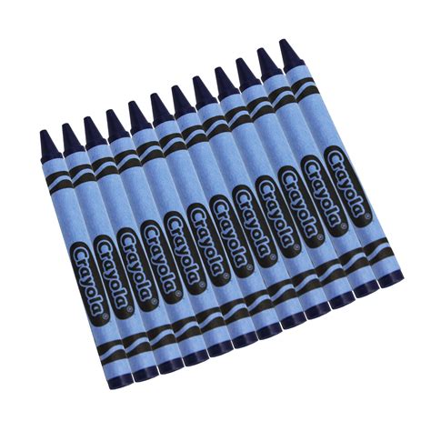 Crayola Bulk Crayons Blue Regular Size 12 Per Box Set Of 12 Boxes