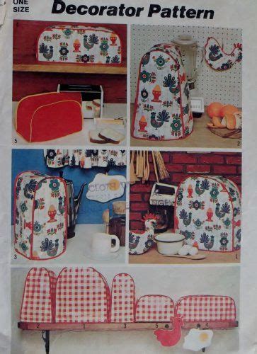 Vintage Simplicity 5495 Kitchen Appliance Covers Pattern