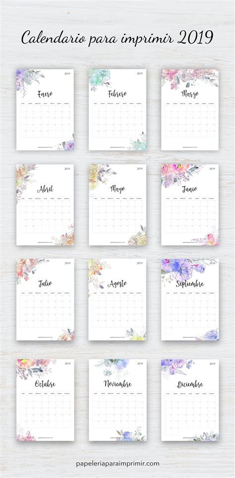 Hojas Del Mes Para Imprimir Calendario Mensual Personalizado Images