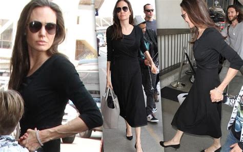 Frighteningly Frail Angelina Reveals Her Stick Thin Arms And Legs