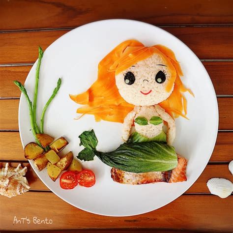 For more kid friendly fare, check out the kids recipes collections. Little Mermaid 🧜‍♀️ . . Created on 11th May 2018 | Food art for kids, Fun kids food, Food art