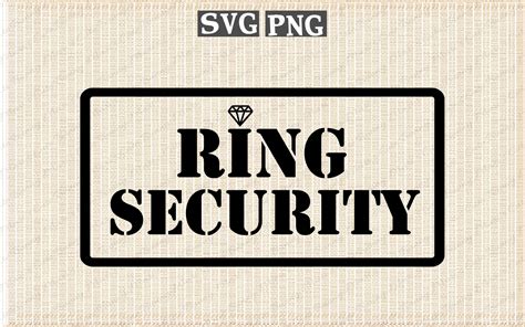 Ring Security Svg File Wedding Security Clipart Png Party Etsy