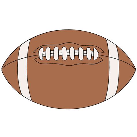 How To Draw An American Football Easy Drawing Tutorial For Kids