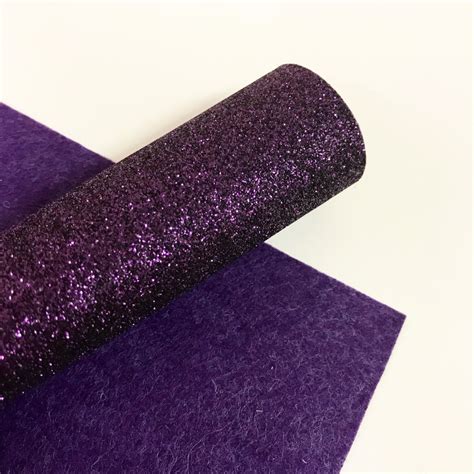 Dark Purple Glitter Felt Jolif The Craft Shop