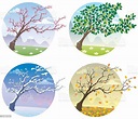 Four Seasons stock vector art 518827154 | iStock