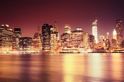 Big Apple Night Skyline New York City Photograph By Vivienne Gucwa