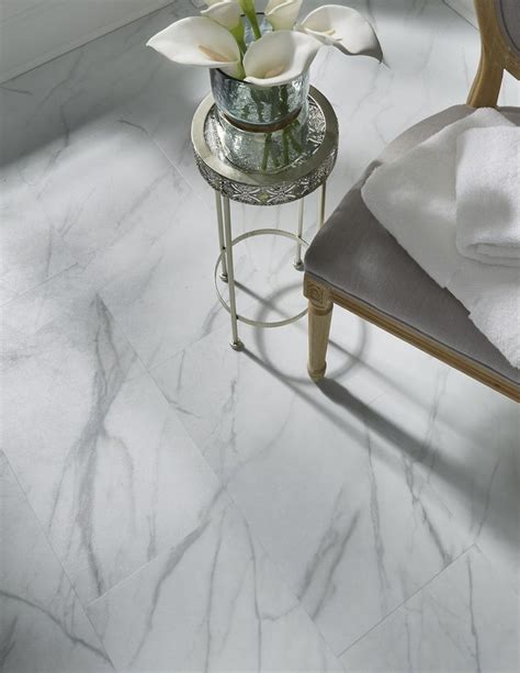 White With Grey Marble Vinyl Tile Flooring White And Grey Fake Marble