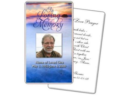Free Printable Memorial Cards Printable Templates