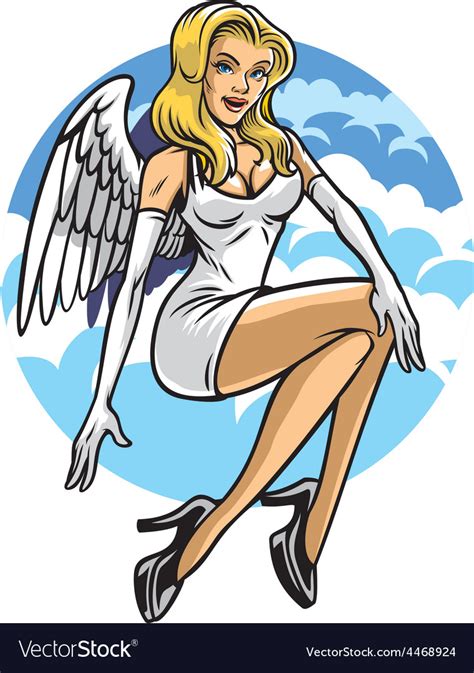 Sexy Angel Royalty Free Vector Image Vectorstock