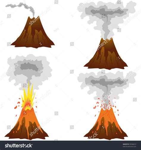 Volcano Eruption Stages