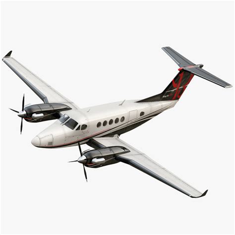 And because the beechcraft super king air tips the scales at only 12,500 pounds, the lone pilot is not required to seek a type rating from the faa. beechcraft king air 200 3d model