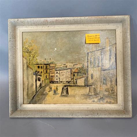 Sold Price Oil Painting On Board Maurice Utrillo French1883 1955