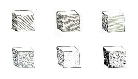 Shading Objects Using Hatching Crosshatching Scribbling And Other