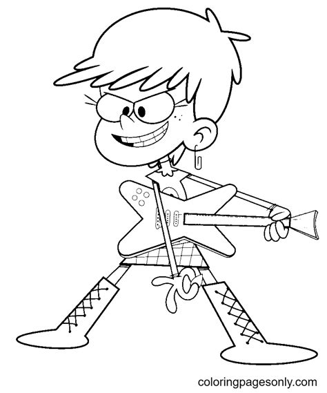Luna Loud House Coloring Pages The Loud House Coloring Pages