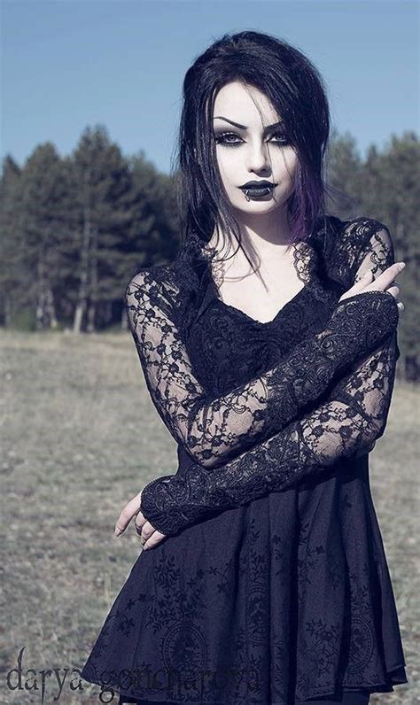 Model Darya Goncharova Goth Goth Girl Goth Fashion Goth Makeup Goth Beauty Dark Beauty Gothic