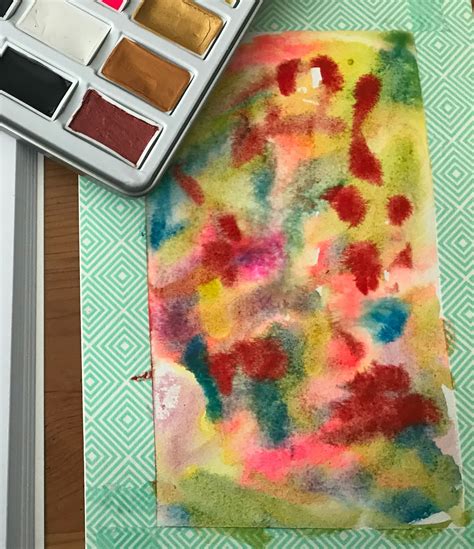 Create With Mom Watercolour Technique For Backgrounds
