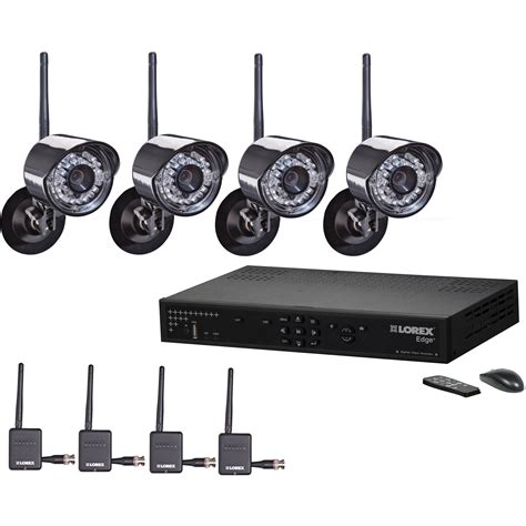 Lorex by FLIR 8 Channel Edge + Wireless Security LH328501C4W B&H