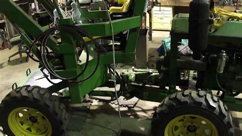 Diy Articulated Tractor Steering Test Youtube