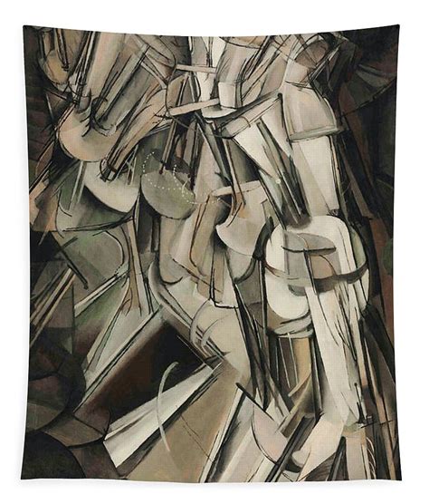Nude Descending A Staircase No Marcel Duchamp Tapestry