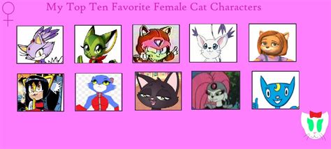 Jcfanfics Top 10 Favorite Female Cat Characters By Jcfanfics On Deviantart