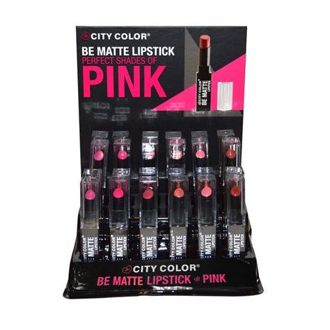 City Color Be Matte Lipstick Pink L 0021e Assorted Colors Unit Price