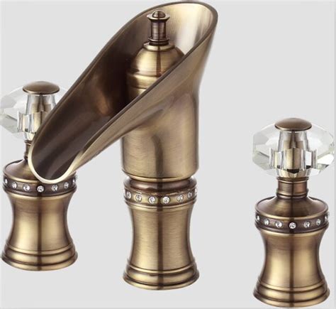 Be ready to make a real impact in the space with their combination of clean, refined lines and an elegantly arched spout. Free shipping Antique brass 8" WIDESPREAD LAVATORY ...