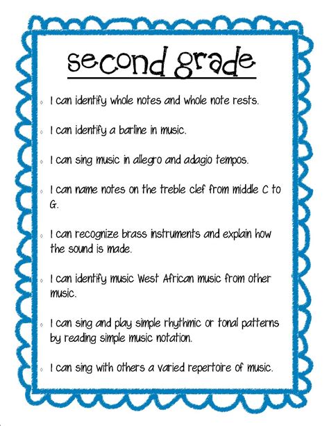 Music Lessons For 2nd Graders