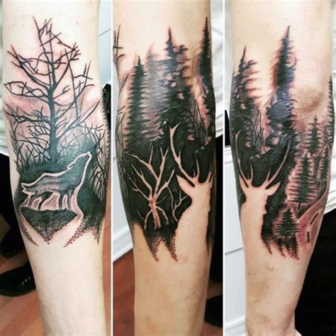 30 Tree Themed Deer Tattoo Design For Love Of Nature And Animals