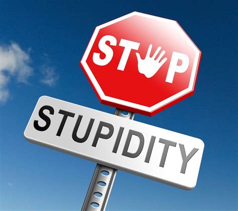 Stupidity Is Our Enemy In A Battle For The Moral And Intellectual High