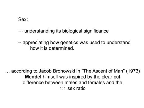 Ppt Sex Understanding Its Biological Significance Powerpoint