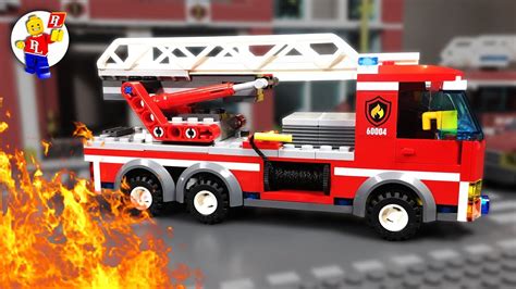 Lego Fire Trucks In Action 🚒 Lego City In Fire 🔴 Youtube