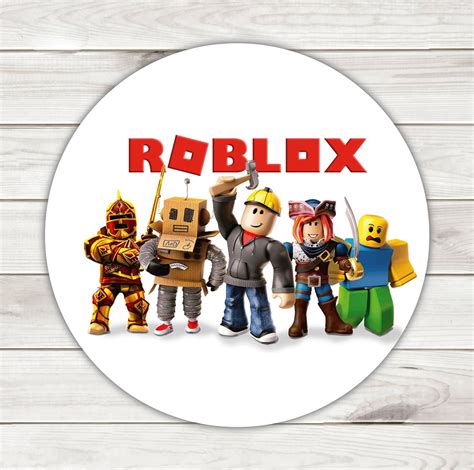 Personalized Roblox Round Stickers Personalized Roblox Etsy In 2022