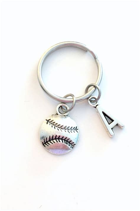baseball keychain base ball player key chain t for etsy canada keychain personalized