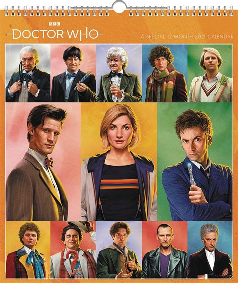 Full list of everything coming over the next 31 days. APR202527 - DOCTOR WHO SPECIAL ED 2021 WALL CALENDAR ...