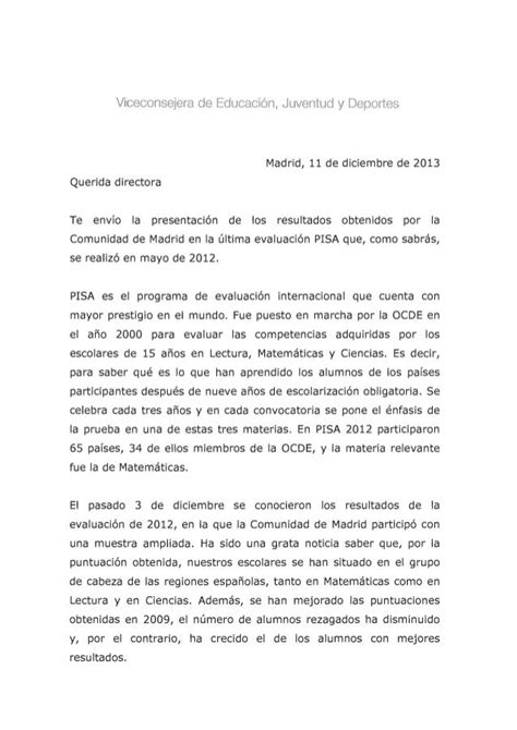 Carta Directora Primaria Pisa 1